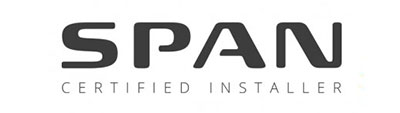 SPAN Certified Installer logo featured in Go Local Powur energy management services.