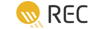 REC Solar logo, partnered with Go Local Powur for renewable energy solutions.